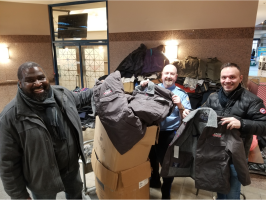 Winter Coats Support Shelters